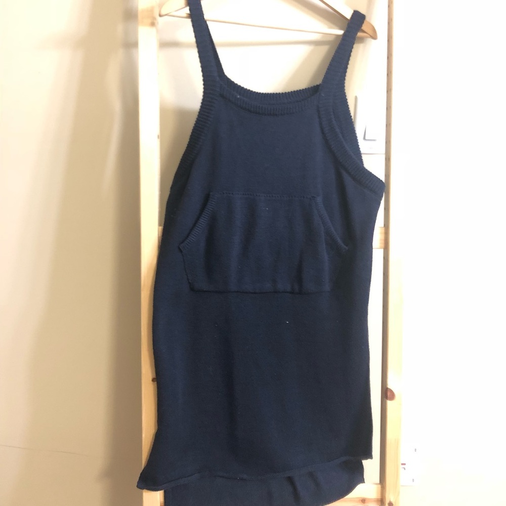 Long knit Dress navy